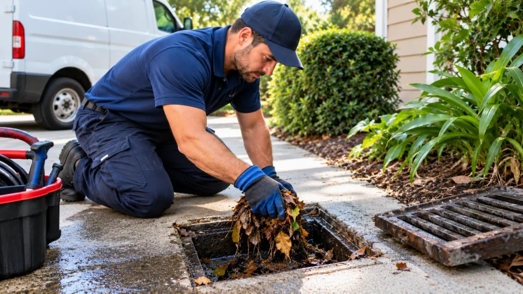Fall Drain Cleaning in Brampton